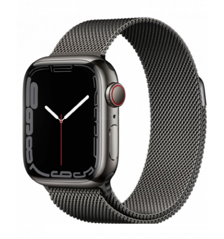 Series 7 GPS + LTE (MKJ23) 41mm Graphite Stainless Steel with Graphite Milanese Loop