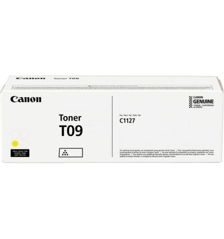Toner Canon T09 Yellow EMEA, (5900 pages 5%) for  Canon i-SENSYS X C1127iF; Canon i-SENSYS X C1127i; Canon i-SENSYS X C1127P