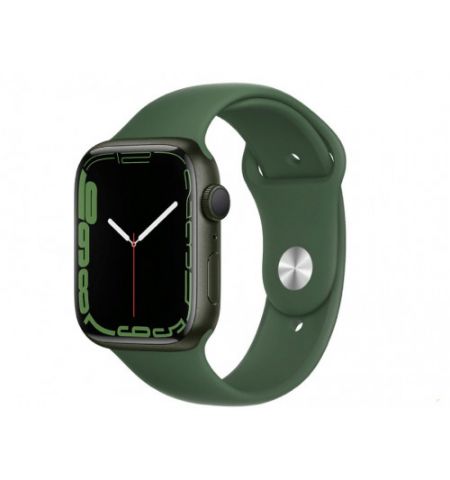 Series 7 GPS + Cellular 45mm Green Aluminum Case with Clover Sport Band (MKJR3)