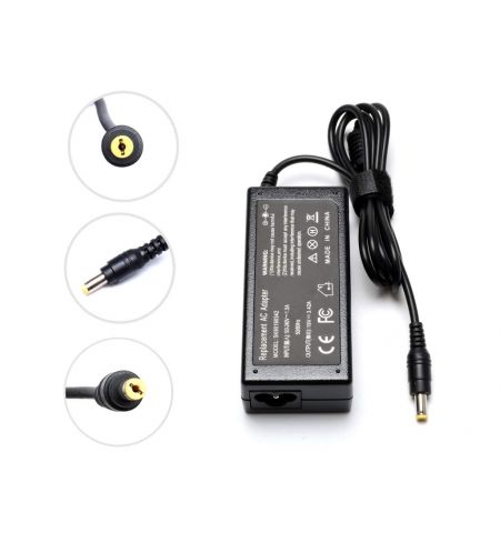 AC Adapter Charger For Acer 19V-3.42A (65W) Round DC Jack 5.5*1.7mm Original