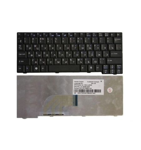 Keyboard Acer Aspire One D150 D250 A110 A150 A250 P531 ENG/RU Black