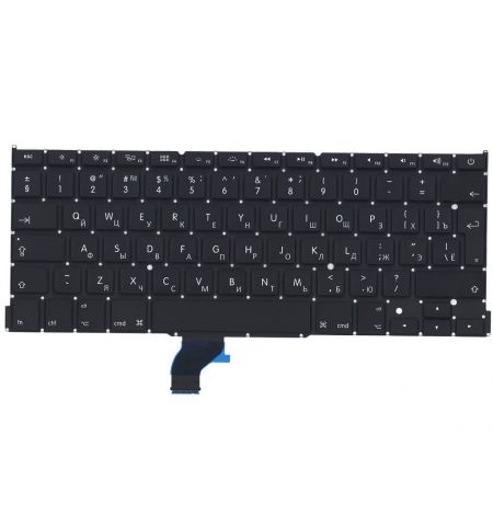 Keyboard Apple Macbook Pro 13" A1502 w/o frame "ENTER"-small ENG/RU Black