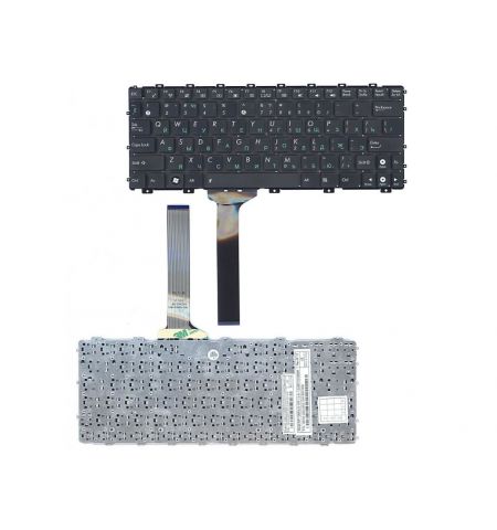 Keyboard Asus EeePC X101 w/o frame "ENTER"-small ENG/RU Black