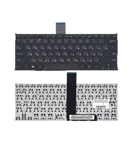 Keyboard Asus X200 F200 R202 w/o frame "ENTER"-small ENG/RU Black