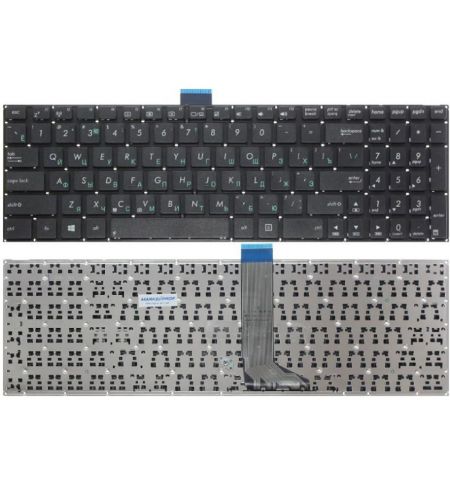 Keyboard Asus X502 X551 X553 X554 X555 F551 P551 A553 D550 D553 R556 R512 F555 K555 A555 w/o frame "ENTER"-small ENG/RU Black