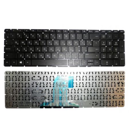 Keyboard HP Pavilion 15-ac, 15-af, 15-ay, 15-ba, 17-y, 17-x, 250 G4,255 G4,250 G5,255 G5  w/o frame "ENTER"-small ENG/RU Black
