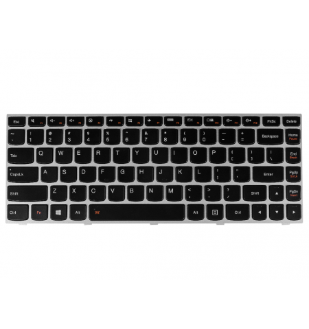 Keyboard Lenovo Flex 2-14 G40 B40 w/Backlit ENG/RU Silver/Black Original