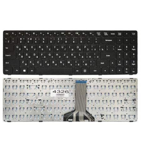 Keyboard Lenovo IdeaPad 100-15IBD ENG/RU Black