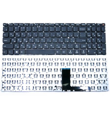 Keyboard Lenovo IdeaPad 110 Touch-15ACL 110-15ACL 110-15AST 110-15IBR w/o frame ENG/RU Black