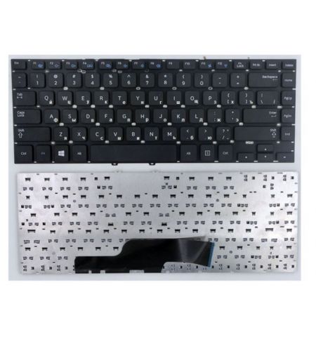 Keyboard Samsung NP300E4 NP300V4 305V4 305E4 w/o frame "ENTER"-small ENG/RU Black