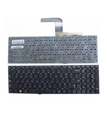 Keyboard Samsung RV509 RV511 RV513 RV515 RV518 RV520 RC508 RC509 RC510 RC511 RC512 RC518 RC520 RC530 RV710 RV711 RV715 RV718 RV719 RV720 w/o frame "ENTER"-small ENG/RU Black