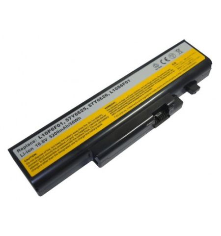 Battery Lenovo B560 IdeaPad Y460 Y560 V560 Y470 Y471 Y570 L10P6Y01 L10S6Y02 L10L6Y01 L10N6Y01 L10S6Y01 L10C6F01 L09S6D16 L09N6D16 L09L6D16 L10S6F01 10.8V 5200mAh Black OEM