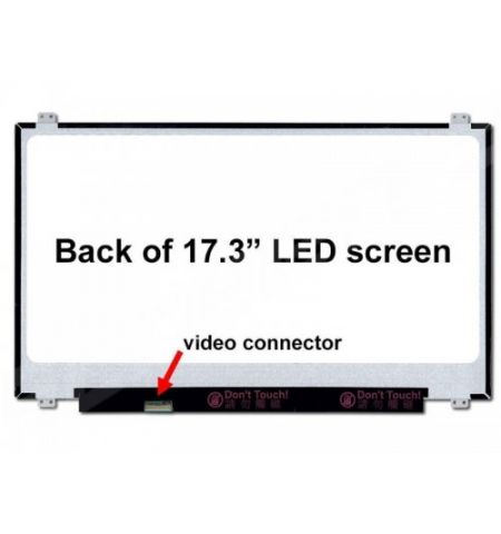 Display 17.3" LED 40 pins HD+ (1600x900) Socket Left-Side Glossy Innolux B173RW01 V.1, B173RW01 V.2, B173RW01 V.3