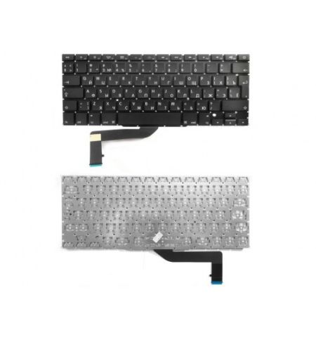 Keyboard Apple Macbook Pro 15" A1398 w/o frame "ENTER"-big ENG/RU Black