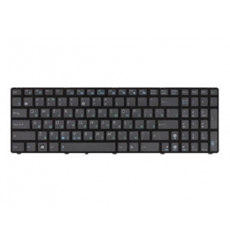 Keyboard Asus K55 A55 U57 A75 K75 R500 R503 R700 F751 X751 w/o frame "ENTER"-small ENG. Black