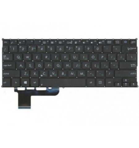 Keyboard Asus VivoBook X201 X202 F201 F202 R201 S200 Q200 w/o frame "ENTER"-small ENG/RU Black Original