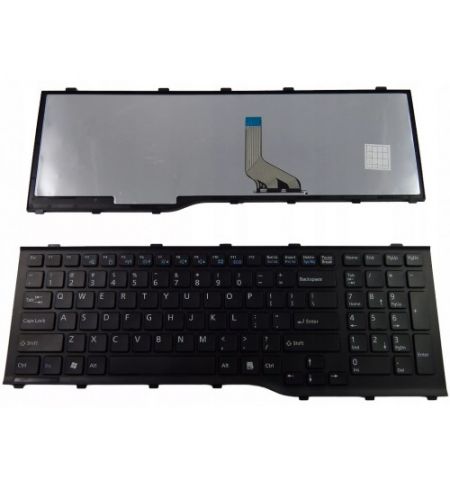 Keyboard Fujitsu Lifebook AH532 A532 N532 NH532 H562 w/o frame "ENTER"-small ENG/RU Black
