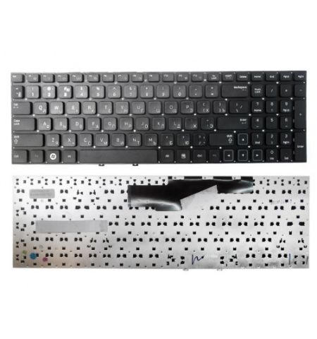 Keyboard Samsung NP300E5 NP300V5 NP305E5 NP305V5 w/o frame "ENTER"-small ENG/RU Black