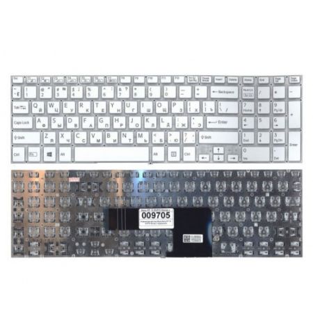 Keyboard Sony SVF15 SVF15A SVF15E w/o frame "ENTER"-small ENG/RU White