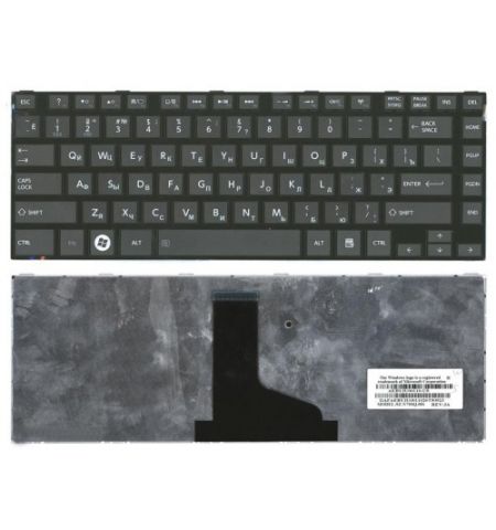 Keyboard Toshiba Satellite C845 C805 C830 C835 C840 L805 L830 L835 L840 L845 P840 P845 Portege M805 ENG/RU Black
