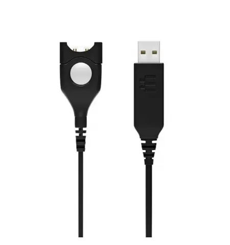 Cablu audio EPOS USB-ED 01, USB Type-A - ED (deconectare usoara), Negru