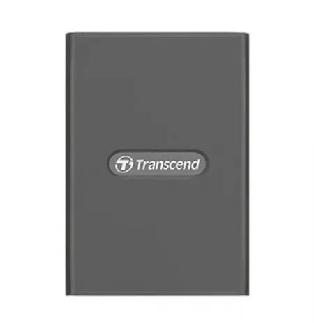 Cititor de carduri Transcend TS-RDE2, USB Type-C, USB Type-A, Gri