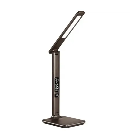 Lampa de birou Platinet DESK LAMP 14W + LCD WITH CLOCK AND TEMPERATURE, Maro