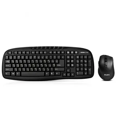 Set Tastatura + Mouse SVEN KB-C3600W, Fara fir, Negru