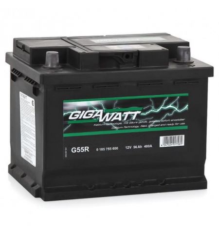 GIGAWATT Аккумулятор 56AH 480A(EN) клемы 0 (242x175x190) S3 005