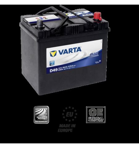 Аккумулятор Varta 65AH 570A(JIS) клемы 0 (232x173x225) S4 024