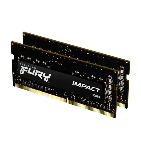 Оперативная память Kingston FURY Impact, DDR4 SDRAM, 3200 МГц, 16Гб, KF432S20IBK2/16