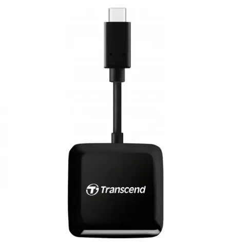 Cititor de carduri Transcend TS-RDC3, USB Type-C, Negru