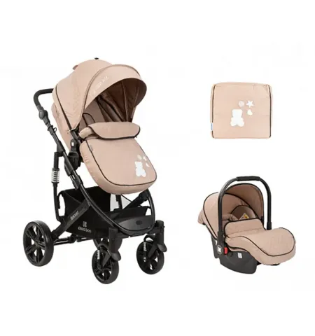 Carucior 3-in-1 Kikka Boo Beloved, Bej