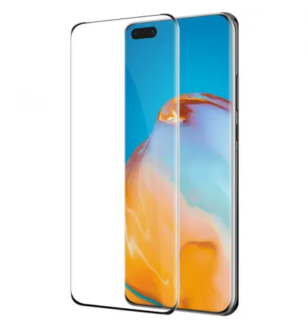 Защитное стекло Nillkin Huawei P40 Pro/P40+ - 3D CP+ Max Tempered Glass, Чёрный