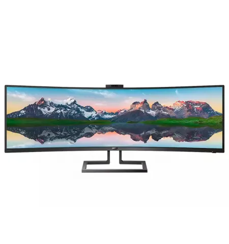 Профессиональный Mонитор PHILIPS 499P9H 48,8", VA 5120x1440 (Dual-QHD), Чёрный