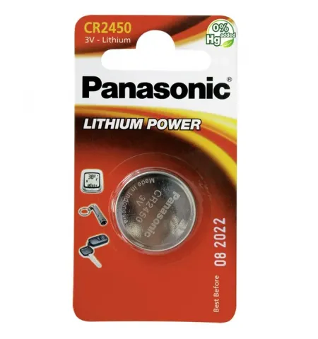 Baterii rotunde Panasonic CR-2450EL, CR2450, 1buc.