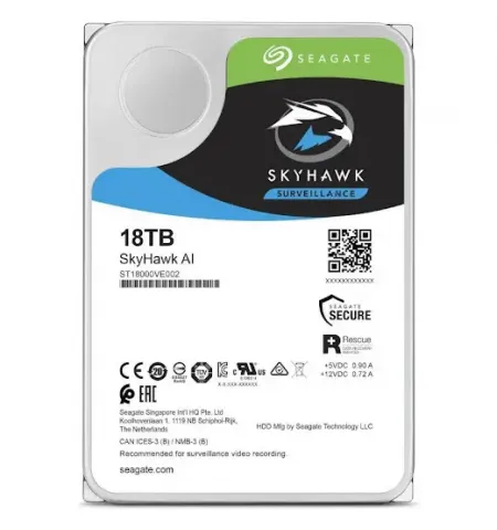 Жесткий диск Seagate SkyHawk AI, 3.5", 18 ТБ