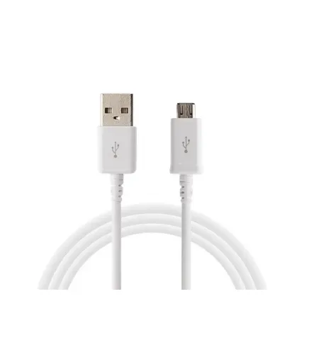 Cablu incarcare si sincronizare Samsung ECB-DU4EWE, Micro-USB/USB Type-A, 1,5m, Alb