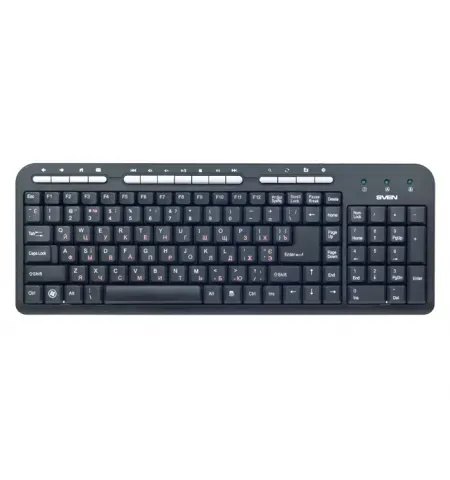 Tastatura SVEN Standard 309M, Cu fir, Negru