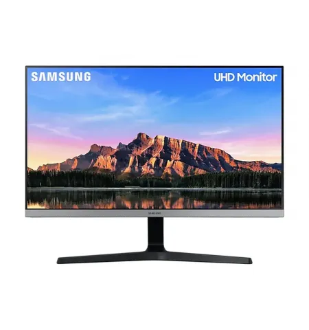 28" Monitor Samsung U28R550UQ, IPS 3840x2160 4K-UHD, Negru/Gri