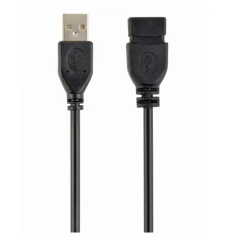 Cablu prelungitor Cablexpert CCP-USB2-AMAF-15C, USB Type-A/USB Type-A (F), 4,5m, Negru