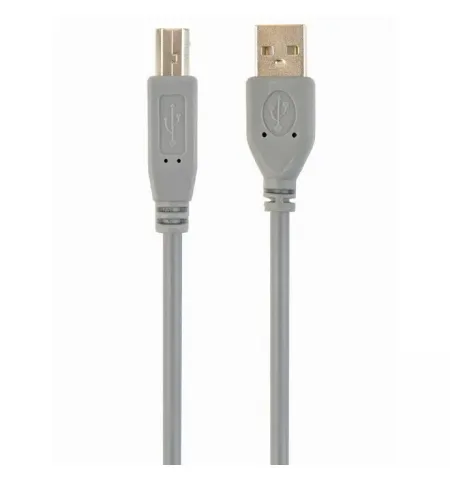 Cablu de comunicatie Cablexpert CCP-USB2-AMBM-6G, USB Type-A/USB Type-B, 1,8m, Gri