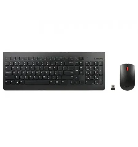 Set Tastatura + Mouse Lenovo Essential, Fara fir, Negru