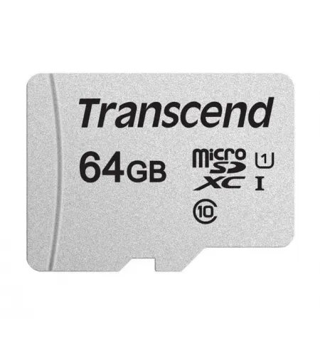 Карта памяти Transcend MicroSDXC Class 10, 64Гб (TS64GUSD300S)