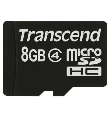 Карта памяти Transcend microSDHC Class 4, 8Гб (TS8GUSDC4)