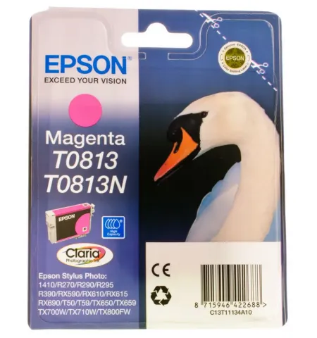 Cartus de cerneala Epson T081 DURABrite Ultra, C13T11134A10, Magenta