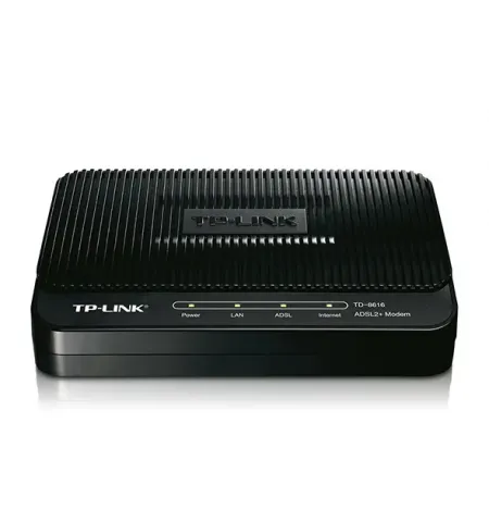 Modem ADSL TP-LINK TD-8616, ADSL/ADSL2/ADSL2 + p?na la 24 Mbps, Negru