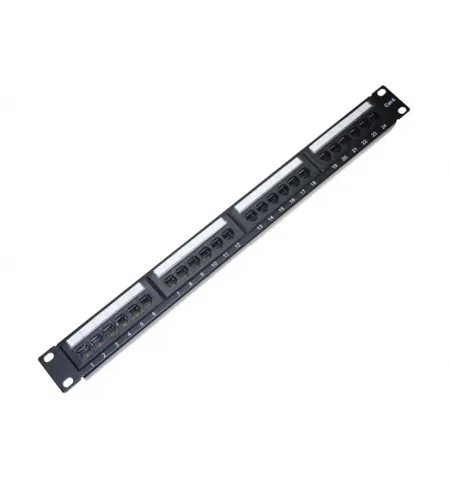 24 ports UTP Cat.6 patch panel, LY-PP6-04, 19 Krone  110 Dual
