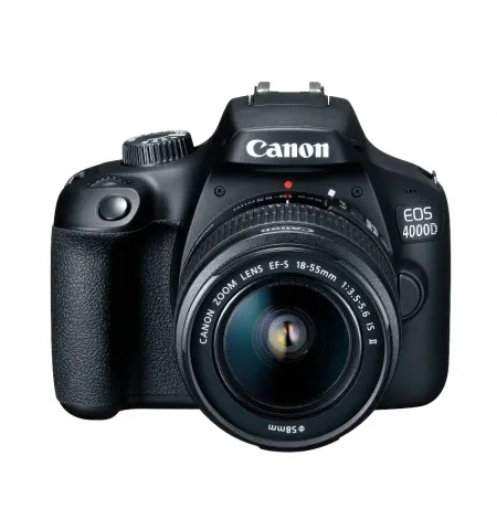 Зеркальный фотоаппарат Canon EOS 4000D + EF-S 18-55 DC III, Чёрный