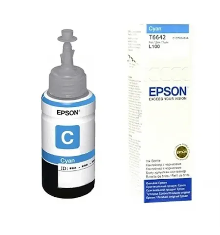 Recipient de cerneala Epson T664, 70ml, Cyan